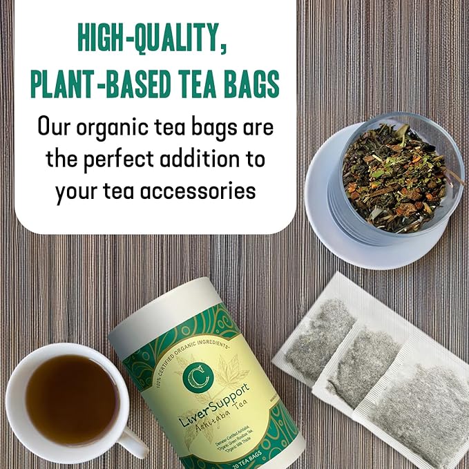 Dr. Cowan’s Garden Organic Ashitaba Herbal Tea, 20 Tea Bags - Liver Detox Rooibos Tea Bags with Milk Thistle, Calming Liver Support & Cleanse for Health and Well-Being, Ashitaba Herbs Grown in the USA - Bloomnest