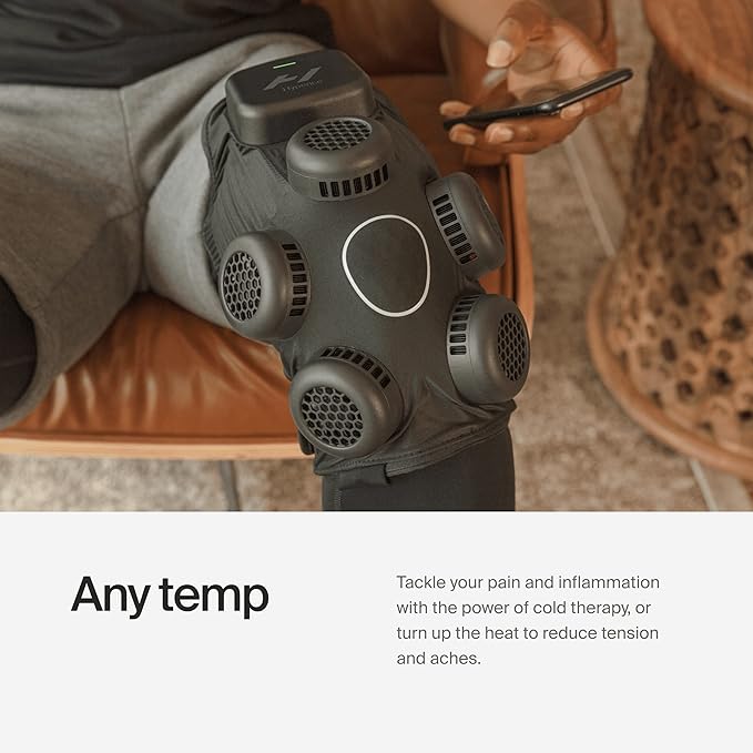 Hyperice X Knee Device - Advanced Heat and Cold Contrast Therapy - Pain and Inflammation Relief - Provides Increased Range of Motion - FSA/HSA Eligible - Bloomnest