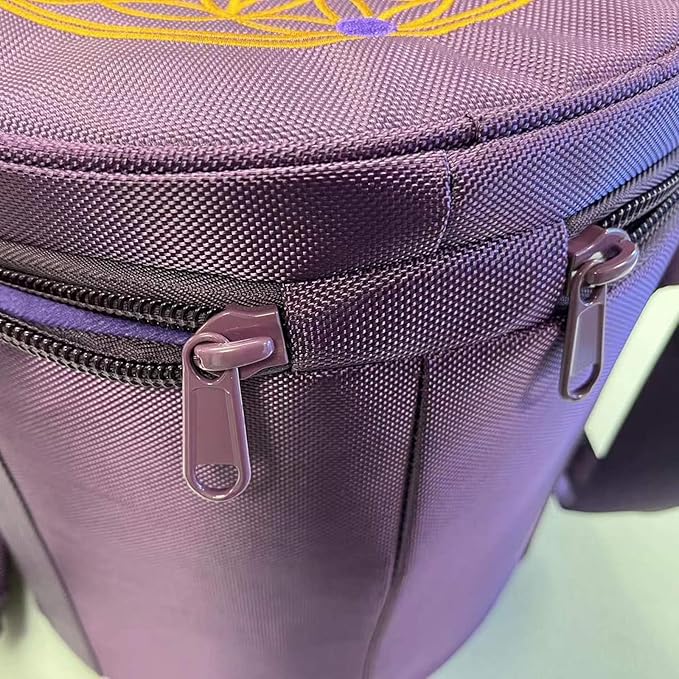 FMTY 12inch Carrying Bag for crystal singing bowl for Meditation, Yoga, Spiritual Healing travel bag for Crystal sound healing bowl… (12Inch, Purple) - Bloomnest