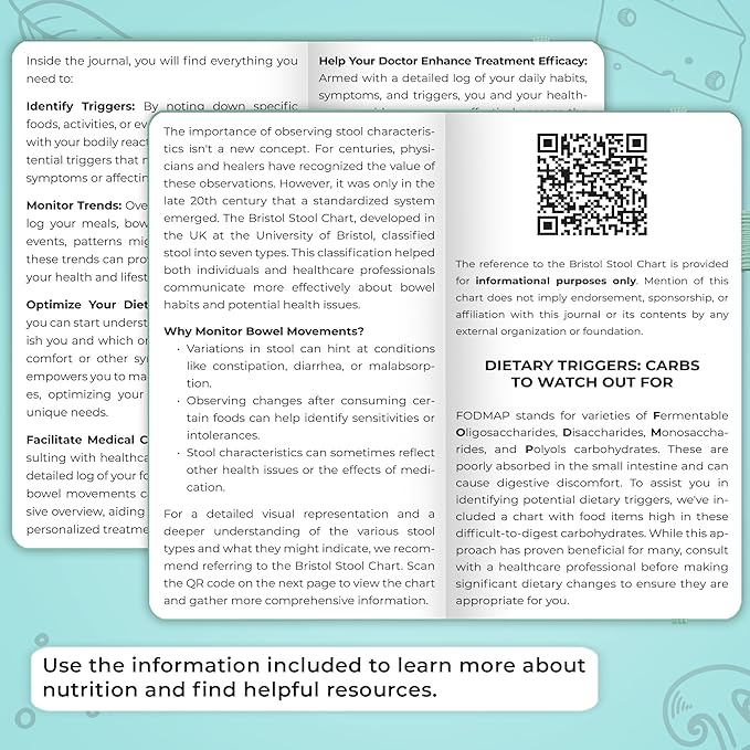 Clever Fox Food Sensitivity Journal Pocket – Daily Intolerance & Symptom Log for IBS, Diabetic, Low Fodmap, Elimination Diet – Health Tracker, 3.7x6.7 (Aquamarine) - Bloomnest