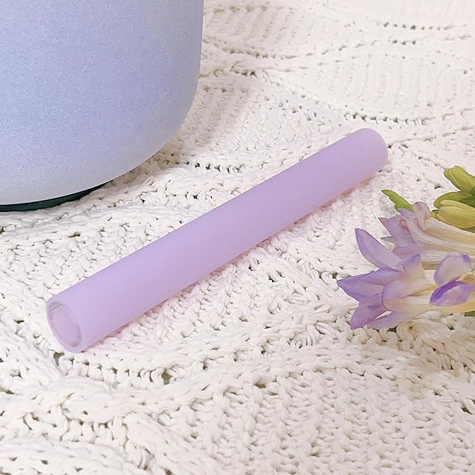 Singing Bowl Mallet Purple Acrylic Rubber Striker Mallet for Playing Quartz Crystal Singing Bowl with Bundle Pocket - Bloomnest