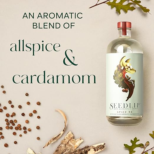 Seedlip Spice 94 – Non-Alcoholic Spirit | Calorie Free, Sugar Free | Spirit Alternative | Non-Alcoholic Cocktails | 23.7 fl oz (700ml) - Bloomnest