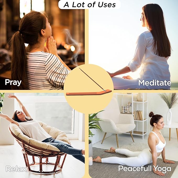 Raajsee French Vanilla Incense Sticks (180 gm), 100% Pure Organic Natural Hand Rolled Free from Chemicals - Perfect for Aromatherapy, Cleansing, Meditation, and Church (Pack of 12) - Bloomnest