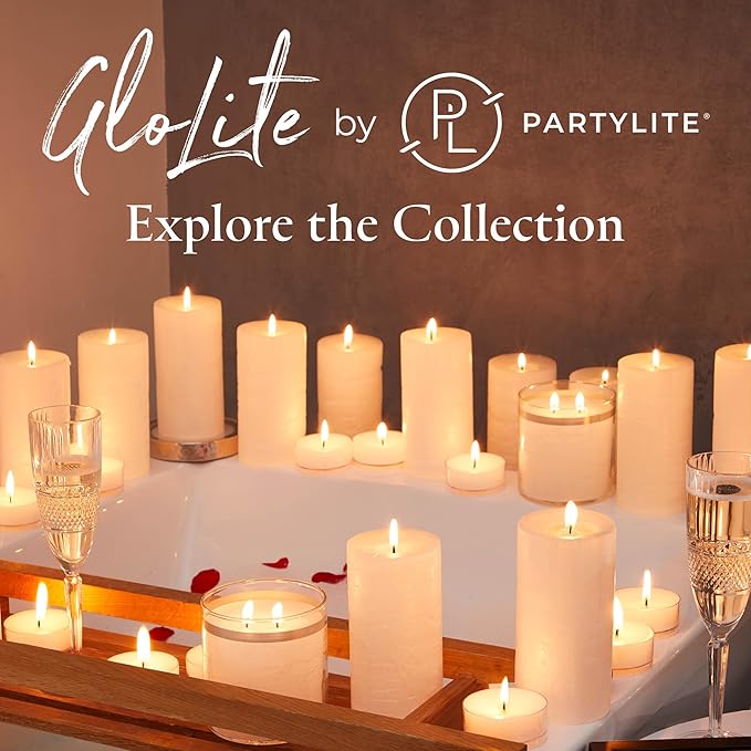 PartyLite GloLite Mulberry Scented, Notes of Mulberries, Raspberries, Woodland Strawberries, Vanilla & Musk, 2-Wick Jar Candle, 60 Hour Burn Time, World's Brightest Candle™ - Bloomnest