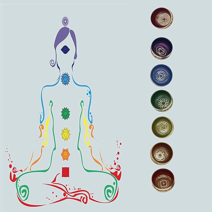 Seven Chakra Tibetan singing bowls set, choose your favorite chakra bowl, improve your chakra meditation practice (The Heart Chakra) - Bloomnest