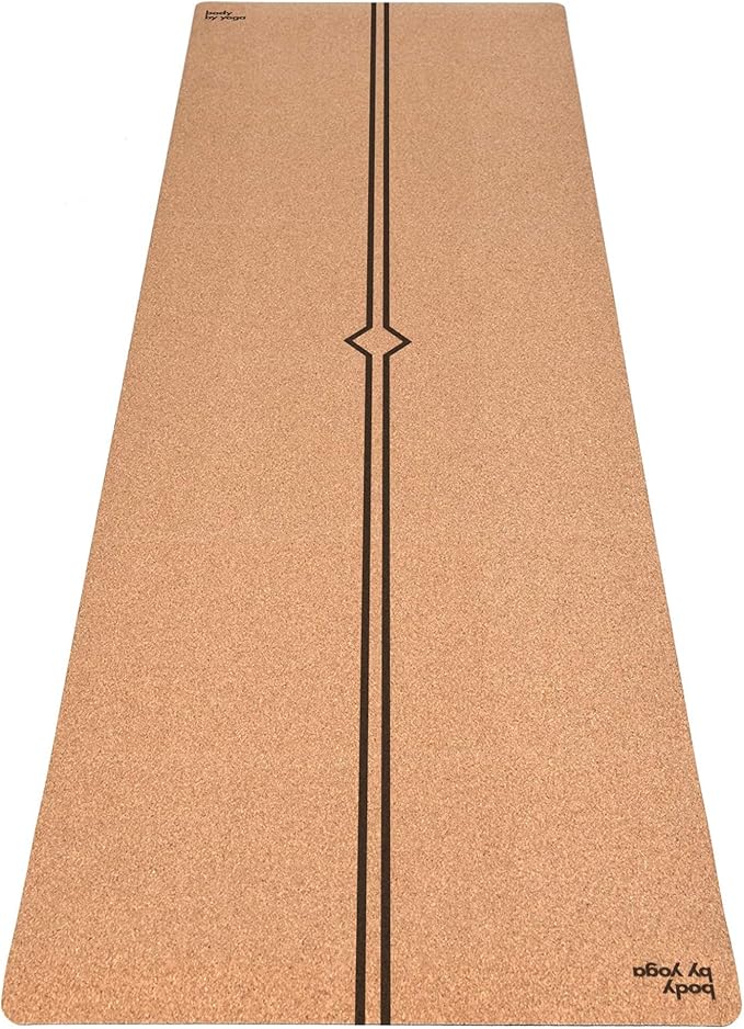 Luxury Cork Yoga Mat - Non Slip, Extra Thick Grip. Thicker, Longer, and Wider for More Comfort and Support. Tough Enough For Hot Yoga. Natural, Non Toxic, and Eco Friendly. Optional Alignment Lines. - Bloomnest