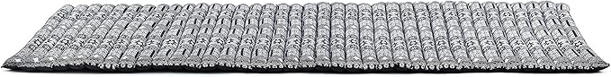 Leewadee - Foldable Floor Mattress - Japanese Roll Up Futon -Trifold Tatami Mat- Guest Floor Bed - Camping Mattress - Thai Massage Mat, Kapok Filled, 75 x 28 inches, Black - Bloomnest