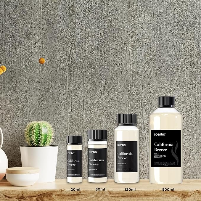 Scentia Hotel Diffuser Oil Inspired by The Delano Beach Club Hotel Scent - 120 mL 4.06 fl oz - Fragrance Oil Blend Orange, Green Tea & Jasmine for Aromatherapy Diffusers - California Breeze - Bloomnest