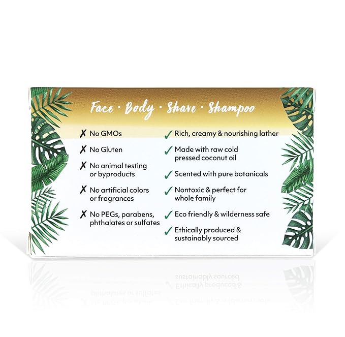 "Coco Fiji Soap Bar for Face and Body Infused With Organic Coconut Oil, Pineapple Coconut Essential Oil, Natural Soap for Moisturizing & Pore Purifying Skin, 7 oz, Pack Of 2 "