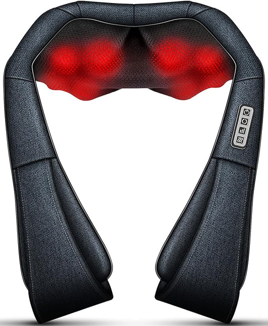 Mo Cuishle Shiatsu Neck and Back Massager with Heat – Deep Kneading for Shoulder and Neck – Ideal Gift for Men, Women, Mom, Dad Him & Her – Perfect for Christmas, Mother's Day, Father's Day, Birthdays - Bloomnest
