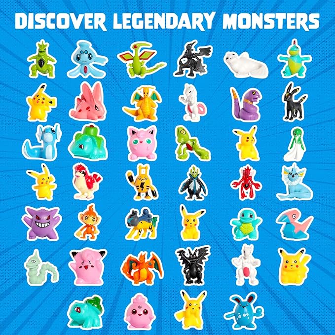 Poke Monster Bath Bomb for Kids with Surprise Toys Inside (Gift Set) - Large Bubble Bath Bombs for Boys & Girls - Skin-Safe, Made in USA, Birthday Gift & Stocking Stuffers for Kids by Two Sisters - Bloomnest