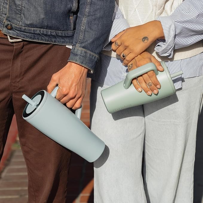 BrüMate Era 30 oz Tumbler with Handle and Straw | 100% Leakproof Insulated Water Bottle Tumbler with Lid and Flexible SoftSip Straw | Made of Stainless Steel | Cup Holder Friendly | 30oz (Houndstooth) - Bloomnest