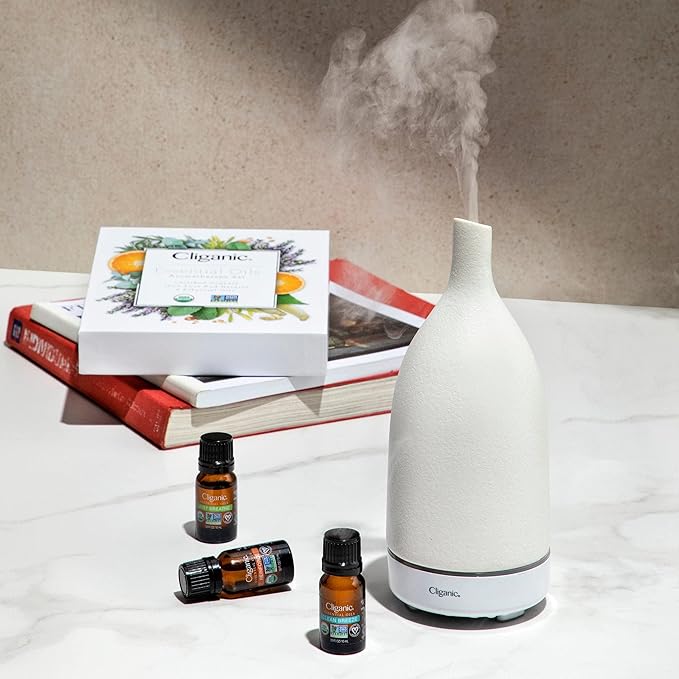 Cliganic USDA Organic Lemon Essential Oil, 100% Pure & Natural | Undiluted, for Aromatherapy, Household Cleaning | Non-GMO Verified (Packaging May Vary) Cliganic