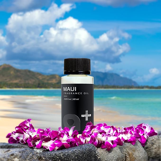 Aromar+ Fragrance Oil – Maui-Inspired by Arabian Perfume – Luxury Hotel Scent Experience with Rose, Lemon & Vanilla – for Waterless Diffusers – Lon-Lasting Home Aroma – 2oz/60mL - Bloomnest