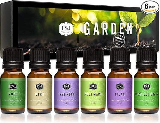 P&J Trading Fragrance Oil Garden Set | Candle Scents for Candle Making, Freshie Scents, Soap Making Supplies, Diffuser Oil - Bloomnest