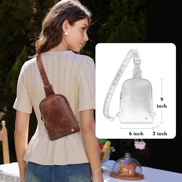 INICAT Small Sling Bag for Women Everyday & Travel Crossbody Bags Lightweight Cross Body Purses Vegan Leather - Bloomnest