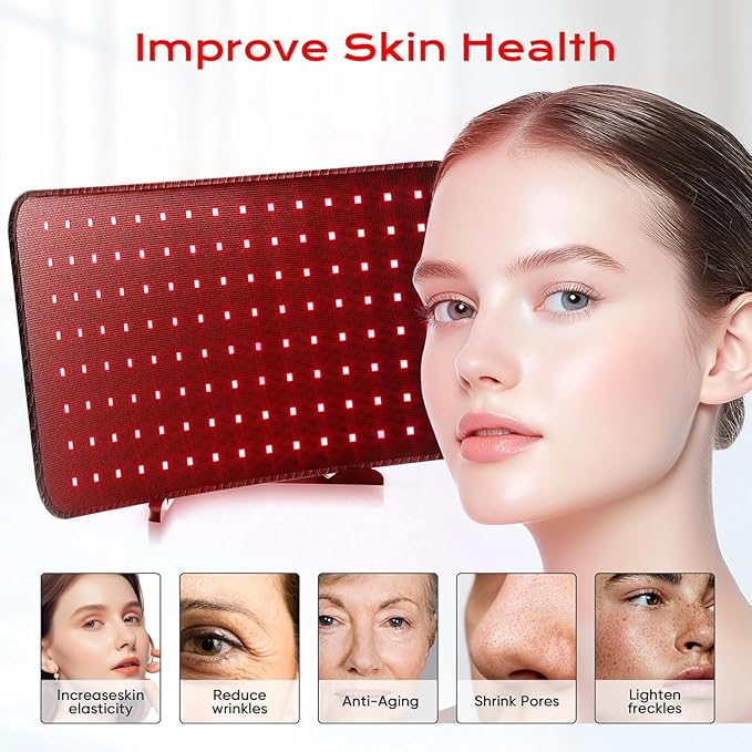 Red Light Therapy, 2 in 1 Red Light Therapy for Face and Body, 660nm and 850nm Infrared Light Therapy, Red Light Panel at Home for Pain, Skin, Back, Leg, Waist, Joints, Muscles KEHURedLightTherapySpecial