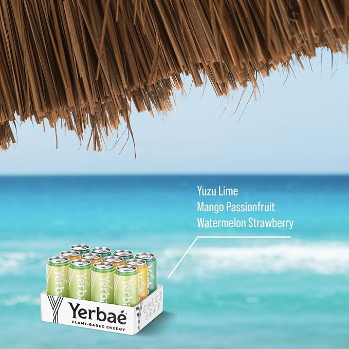 Yerbaé Variety Flex Pack, Functional Energy Drink - 0 Sugar, 0 Calories, 0 Carbs. Yerbae is Energized by Yerba Mate, Plant-Based, Healthy Alternative to Sugary Energy Beverages, 16oz cans (12 Pack) - Bloomnest