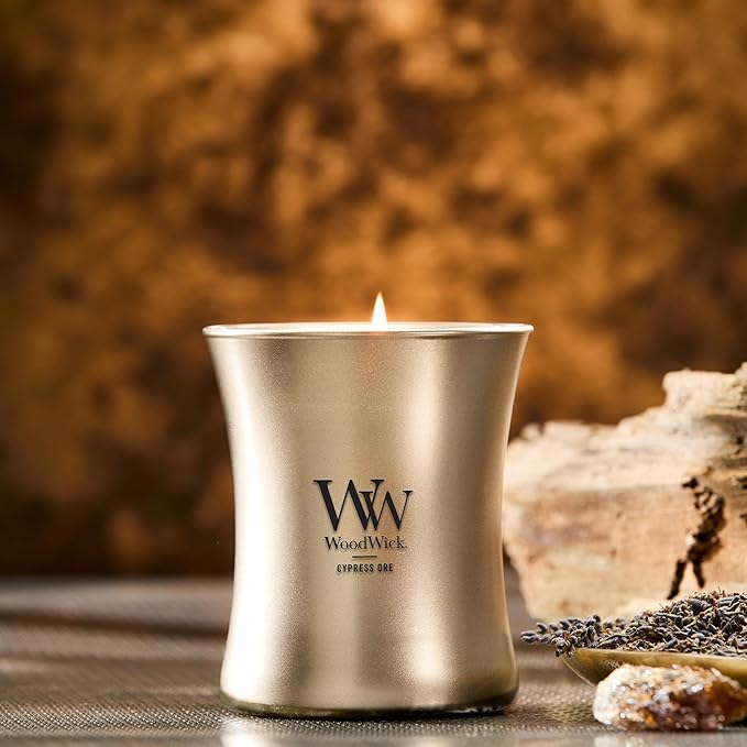 WoodWick Cypress Ore WoodWick Precious Metals Collection, 9.7 oz - Bloomnest