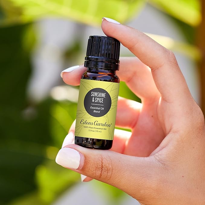 Edens Garden Sunshine Spice Essential Oil Blend- 100% Pure Premium Grade, Undiluted, Natural, Therapeutic, Aromatherapy, The Best for Diffusing, Candle, Laundry, Humidifiers 10 ml (.33 fl oz) EdensGarden