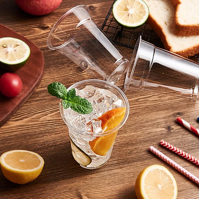 Lilymicky 1000 Pack 10 oz Clear Plastic Cups, Disposable Drinking Party Cups for Birthday Parties, Picnics, Ceremonies, and any Events - Bloomnest