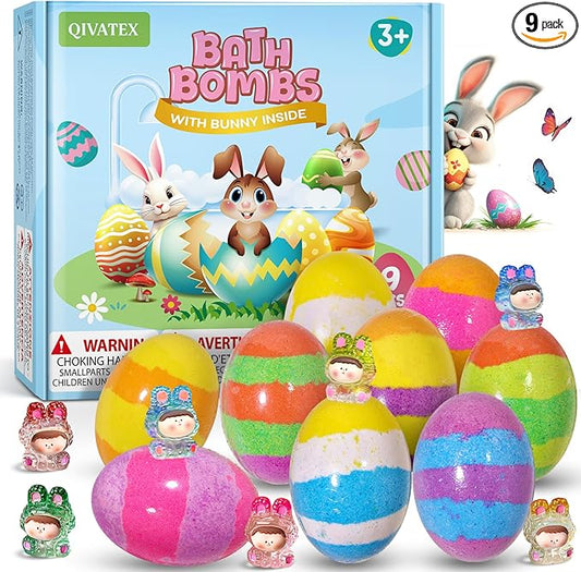 Bath Bombs with Toys Inside, Natural & Organic Kids Bath Bombs, Bubble Bath Kids, Perfect Birthday Gifts Set for Kid Boys and Girls Ages 3+ - Bloomnest