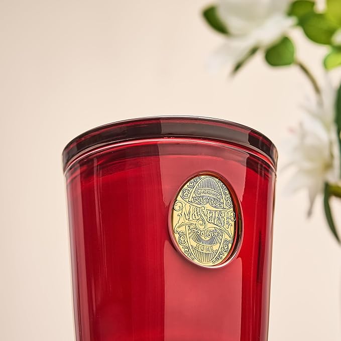 M&SENSE Natural Strong Soy Candle | Red Camellia & Vivid Red | 9.2 oz, 50H Burn Time | Luxury Scented Candle for Relaxation, Gifting, Home Décor | Ideal for Bedroom, Office, Party Ambiance - Bloomnest