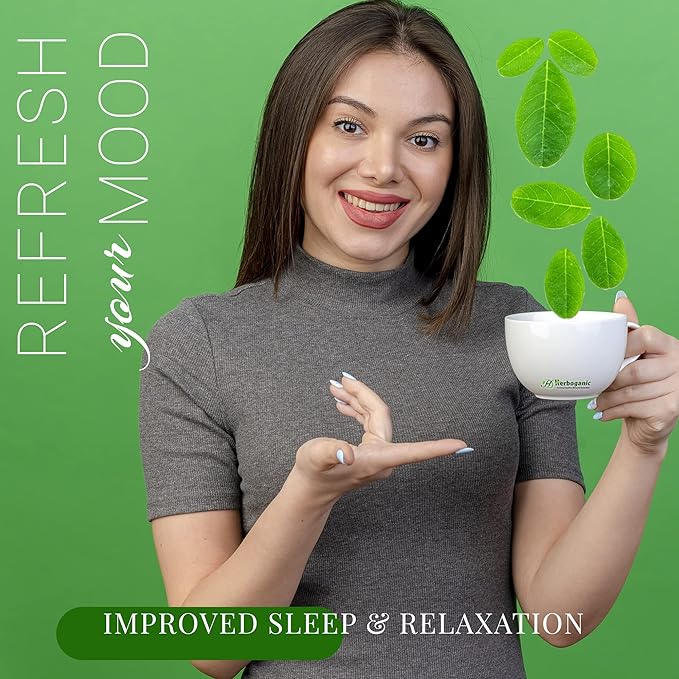 HERBOGANIC Moringa Herbal Tea - Digestion Support and Immune Boost | Refreshing and Delicious Blend | Natural Ingredients | 20 Tea Bags - Bloomnest