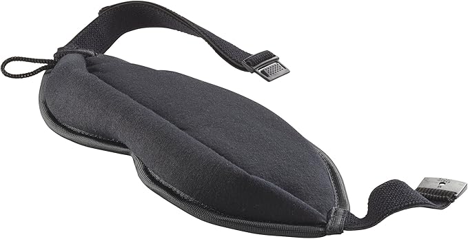 Lewis N. Clark Comfort Eye Mask + Sleep Aid to Block Light for Travel, Airplane, Hotel, Airport, Insomnia + Headache Relief with Adjustable Straps, Gray - Bloomnest