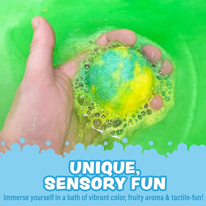 Tub Works® Jelly Bath Slime Bombs, 6 Pack | Bath Bombs for Kids That Turn Bath Water Into Colorful Jelly Slime | Nontoxic | Unique Kids Bath Bombs with Surprise Slime Texture | Sensory Fun Bath Toys - Bloomnest