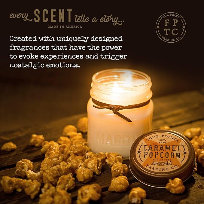 Motor Oil Scented 8 Oz Soy Aromatherapy Candle w/Jar - Four Points Trading Co. - Bloomnest