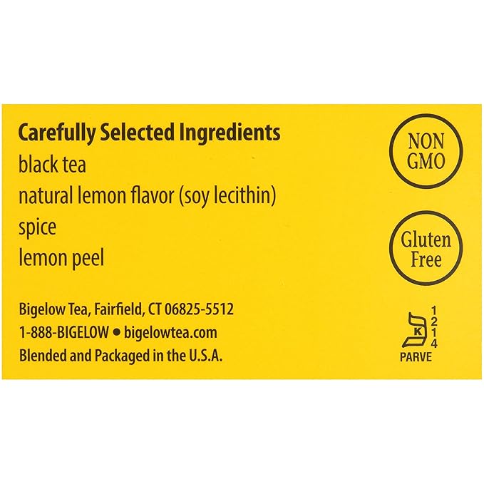 Bigelow Lemon Lift Black Tea Bags 28-Count Box (Pack of 3) Lemon Flavored Black Tea Naturally & Artificially Flavored - Bloomnest