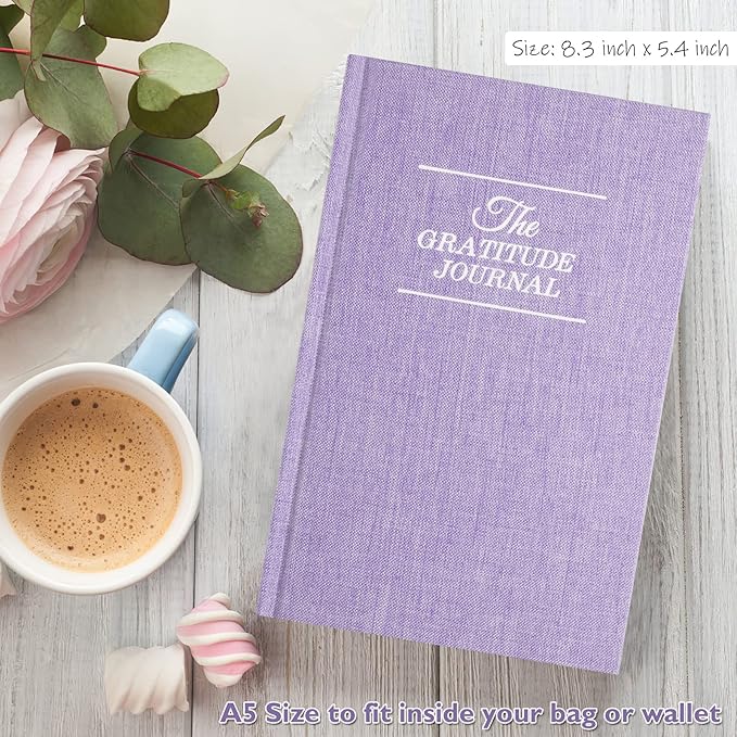 The Gratitude Journal, manifestation journal, Daily Journal with Prompts for Affirmation, Happiness, Mindfulness, Positivity, Wellness, Undated Journal for Women & Men(8.5 * 5.5 inches) - Bloomnest