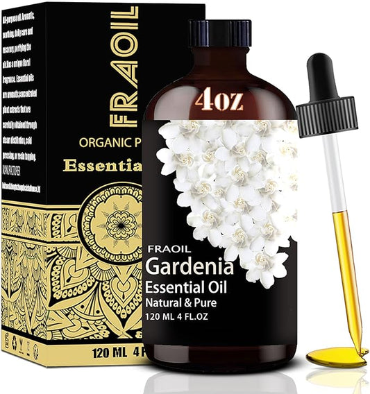 Gardenia Essential Oil, Gardenia Oil 4 Fl Oz 120ML for Diffuser Humidifier Yoga Cleaning DIY Candle Soap Making Perfume Gift for Women Essential Oils - Bloomnest