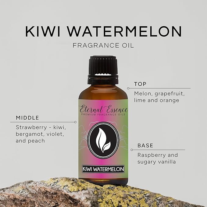 Eternal Essence Oils Kiwi Watermelon 30ml Premium Fragrance Oil - for Candle, Soap Making, Aromatherapy, Diffusers, Home Care, & Humidifiers EternalEssenceOils
