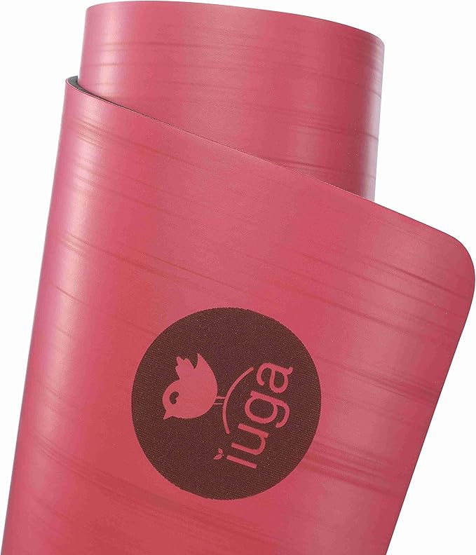 IUGA Pro Yoga Mat Non Slip Pilates Mat Anti-tear Eco Friendly Hot Yoga Mat with SGS Certified Material Free Carrying Strap Included