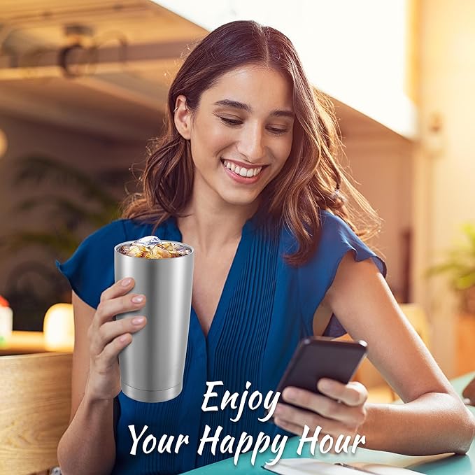 20 oz Tumblers Bulk Stainless Steel Tumbler with Lid Double Wall Vacuum Insulated Coffee Mug 20oz Powder Coated Cup for Hot and Cold Drinks, Mix Color, 12 pack - Bloomnest