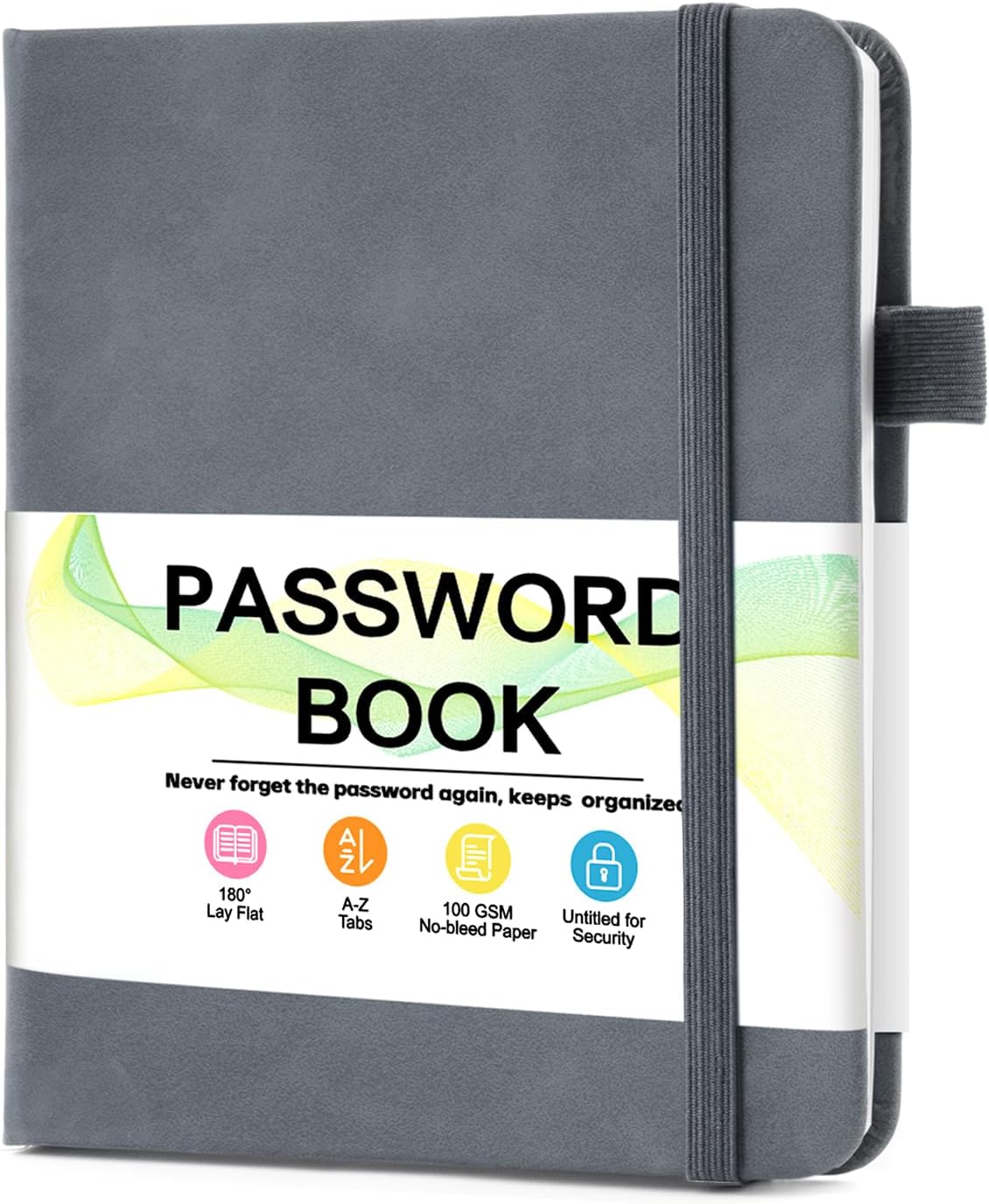 Password Keeper Book with Alphabetical Tabs，4.3"x5.7" Small Password Books for Seniors Password Notebook for Internet Website Address Log in Detail
