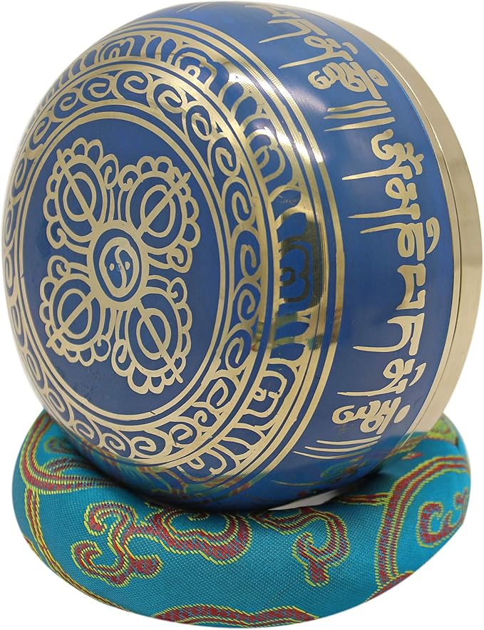 Seven Tibetan Singing Bowls Set - Choose Your Favorite Bowl, Improve Meditation Practice (Throat Chakra) - Bloomnest