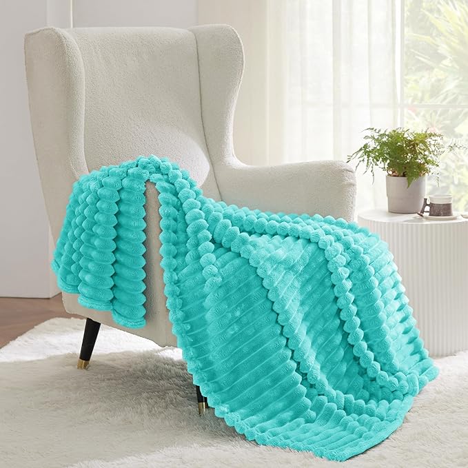 Bedsure GentleSoft Blue Twin XL Blanket for Bed - Cozy Soft Blankets for Women, Cute Small Fleece Throws for Girls, Birthday Gifts for Women Decor Gifts for Mom, Blue Fog, 66x90 Inches - Bloomnest