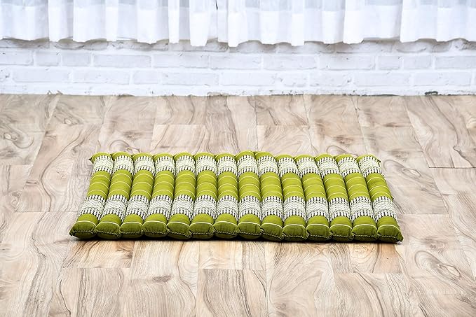 Leewadee Zabuton Seating Cushion – Square Floor Seat for Meditation Exercises, Light Yoga Mat Filled with Kapok - Bloomnest