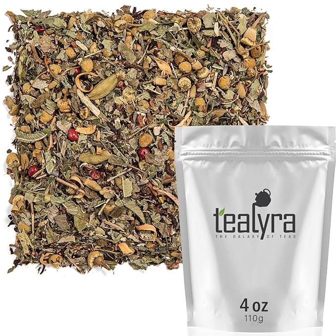 Tealyra - Tranquil Dream - Chamomile Honeybush Lavender - Calming - Relaxing - Herbal Loose Leaf Tea - Caffeine-Free - All Natural - 110g (4-ounce) - Bloomnest