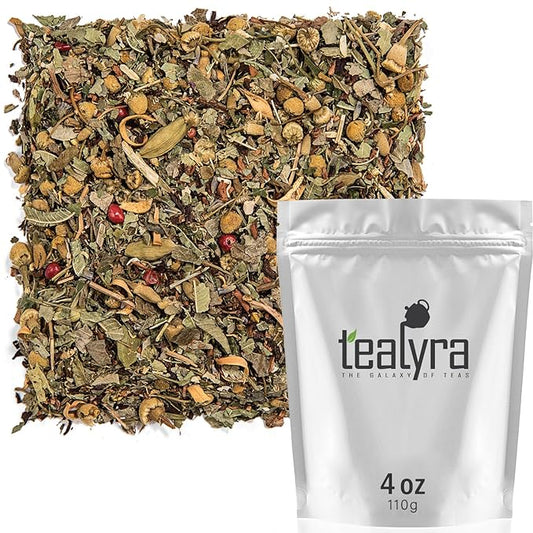 Tealyra - Tranquil Dream - Chamomile Honeybush Lavender - Calming - Relaxing - Herbal Loose Leaf Tea - Caffeine-Free - All Natural - 110g (4-ounce) - Bloomnest