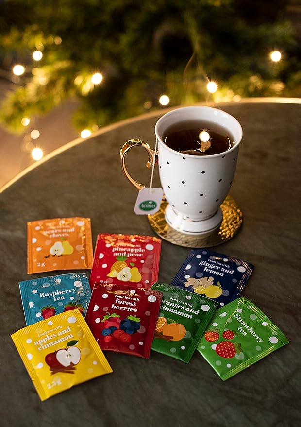Tea Advent Calendar 2025 by Acorus – 8 Christmasy flavors – 24 tea bags For The Christmas Countdown – Gift Idea For Festive Winter Period - Bloomnest
