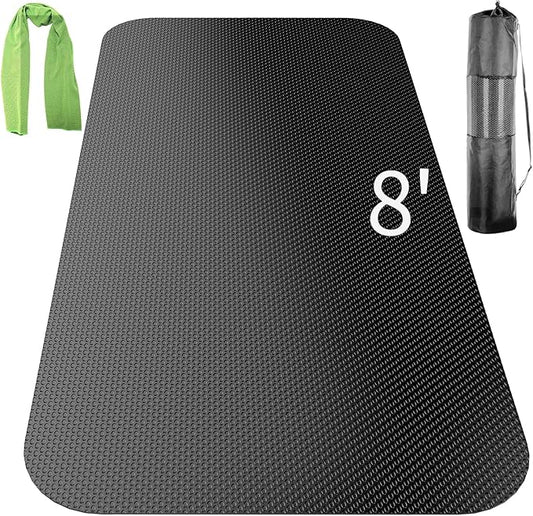 Large Exercise Mat,Exercise Equipment Mat,Treadmill Mat, Exercise Bike Mat, Workout Mats for Home Gym Mats Gym Flooring Rubber Workout Mat Fitness Mat Large Yoga Mat Cardio Mat for Weightlifting, Jump Rope, Non-slipping - Bloomnest