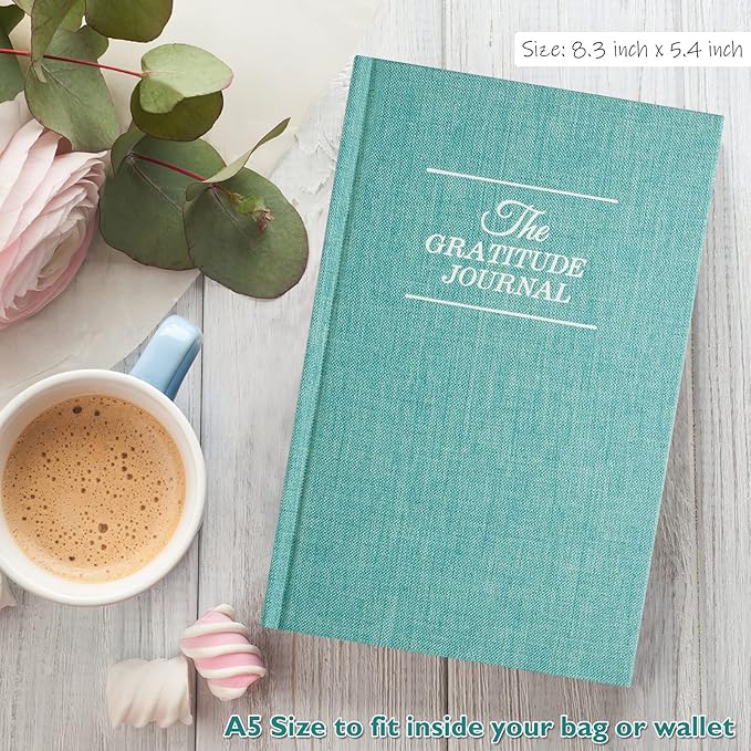 The Gratitude Journal, manifestation journal, Daily Journal with Prompts for Affirmation, Happiness, Mindfulness, Positivity, Wellness, Undated Journal for Women & Men(8.5 * 5.5 inches)