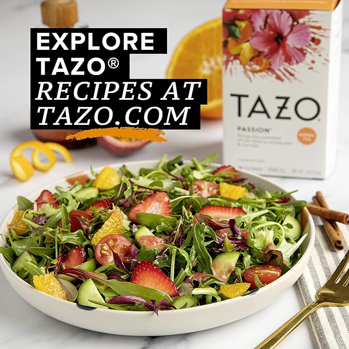 TAZO Passion Herbal Tea Bags, Iced or Hot, Caffeine-Free, 120 Total Tea Bags (20ct - Pack of 6) - Bloomnest