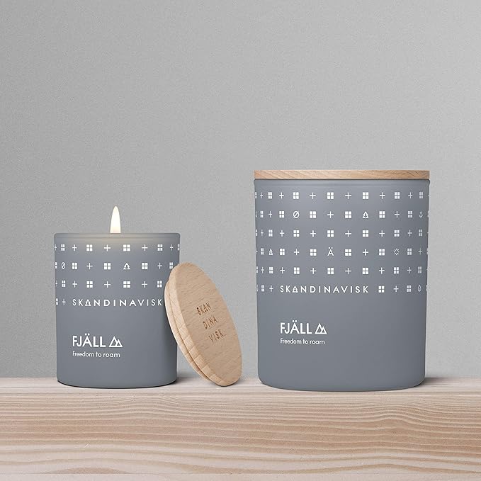 Skandinavisk FJÄLL 'Highland' Scented Candle. Fragrance Notes: Heather and Thyme, Ground Berries and Leaf Sap. 7.0 oz. - Bloomnest