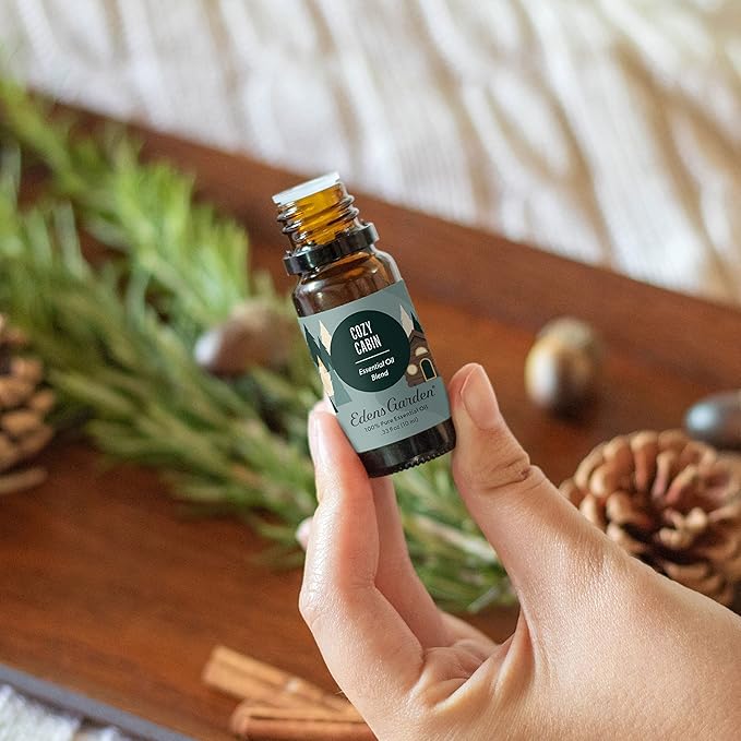 Edens Garden Cozy Cabin Essential Oil Blend- 100% Pure Premium Grade, Undiluted, Natural, Therapeutic, Aromatherapy, The Best for Diffusing, Candle, Laundry, Humidifiers 10 ml (.33 fl oz) - Bloomnest