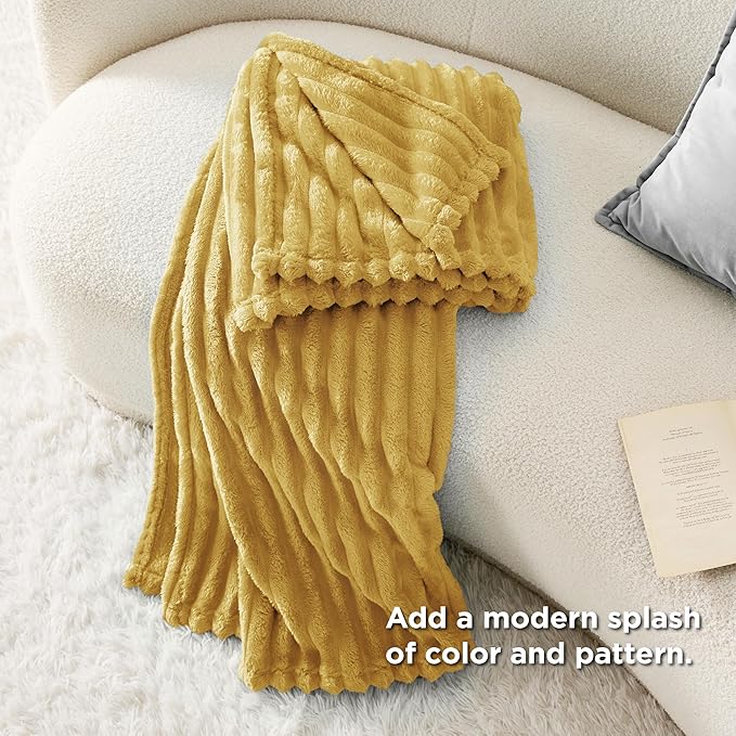 Bedsure GentleSoft Honey Fleece Blanket for Couch - Cozy Soft Blankets for Women, Cute Small Throws for Girls, 60x80 Inches - Bloomnest